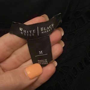 White House Black Market sleeveless shirt black